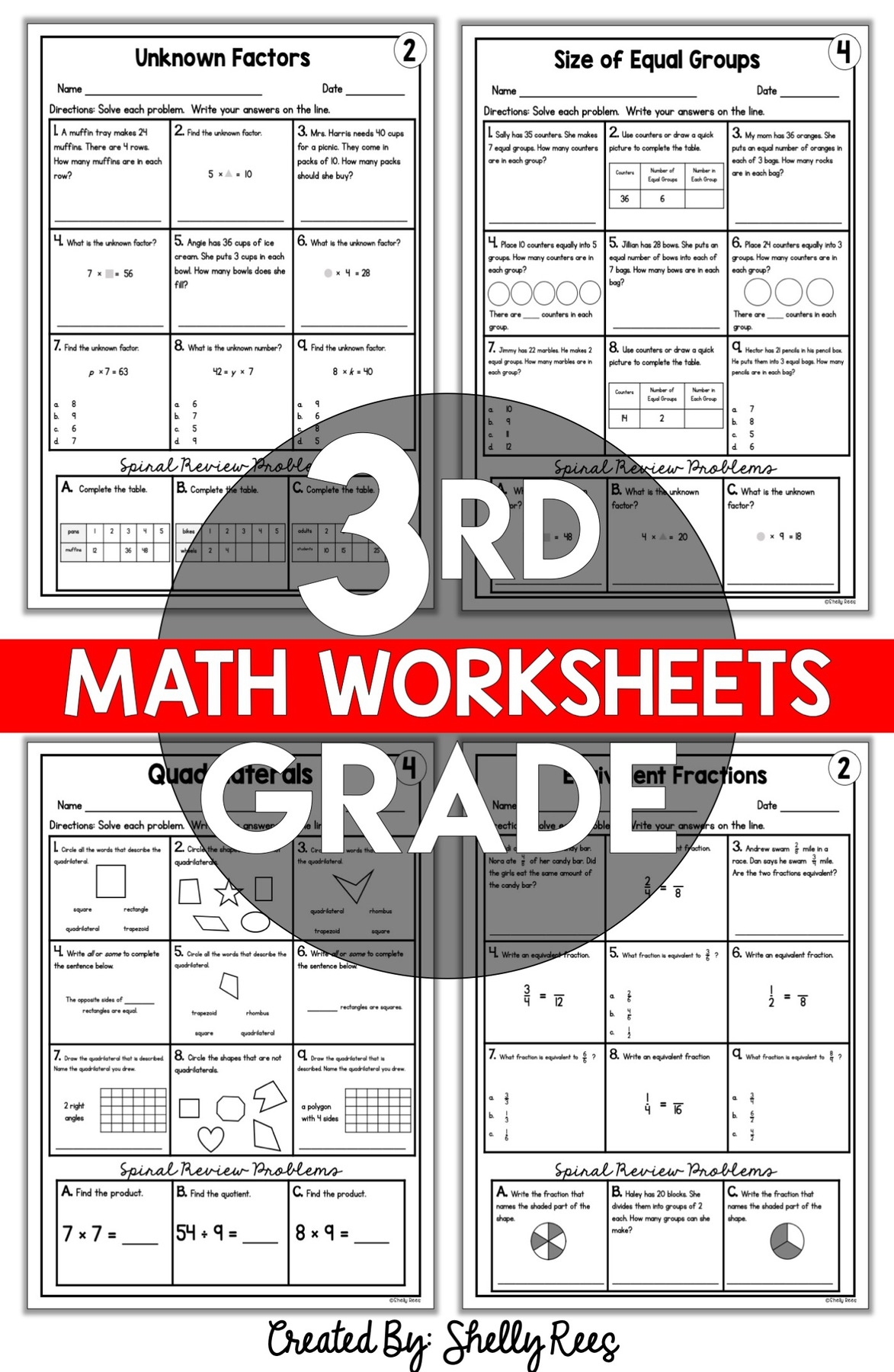 Free Printable 3rd Grade Worksheets
