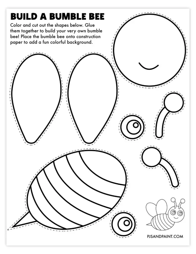48 Free Printable Build Your Own Animal Crafts Pjs And Paint