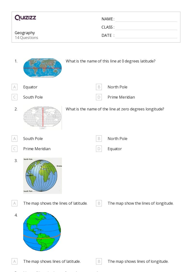 50 Geography Worksheets On Quizizz Free amp Printable 