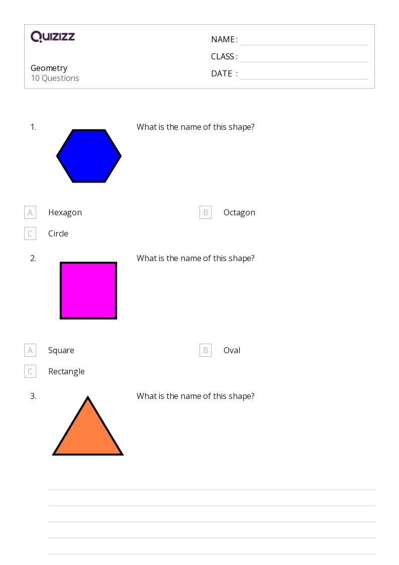 50 Geometry Worksheets For 3rd Grade On Quizizz Free amp Printable
