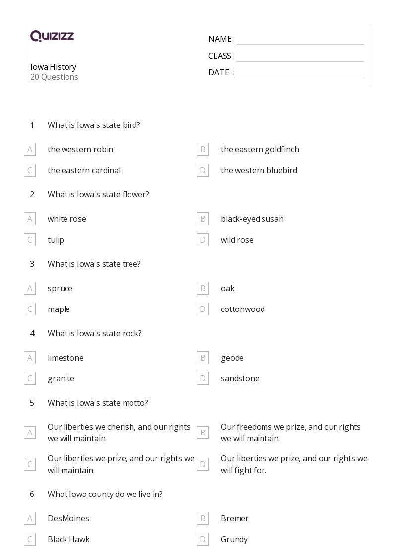 50 History Worksheets For 5th Grade On Quizizz Free amp Printable
