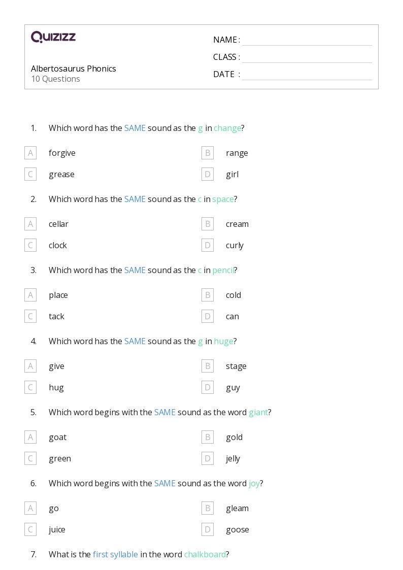 50 Phonics Worksheets For 3rd Grade On Quizizz Free amp Printable 