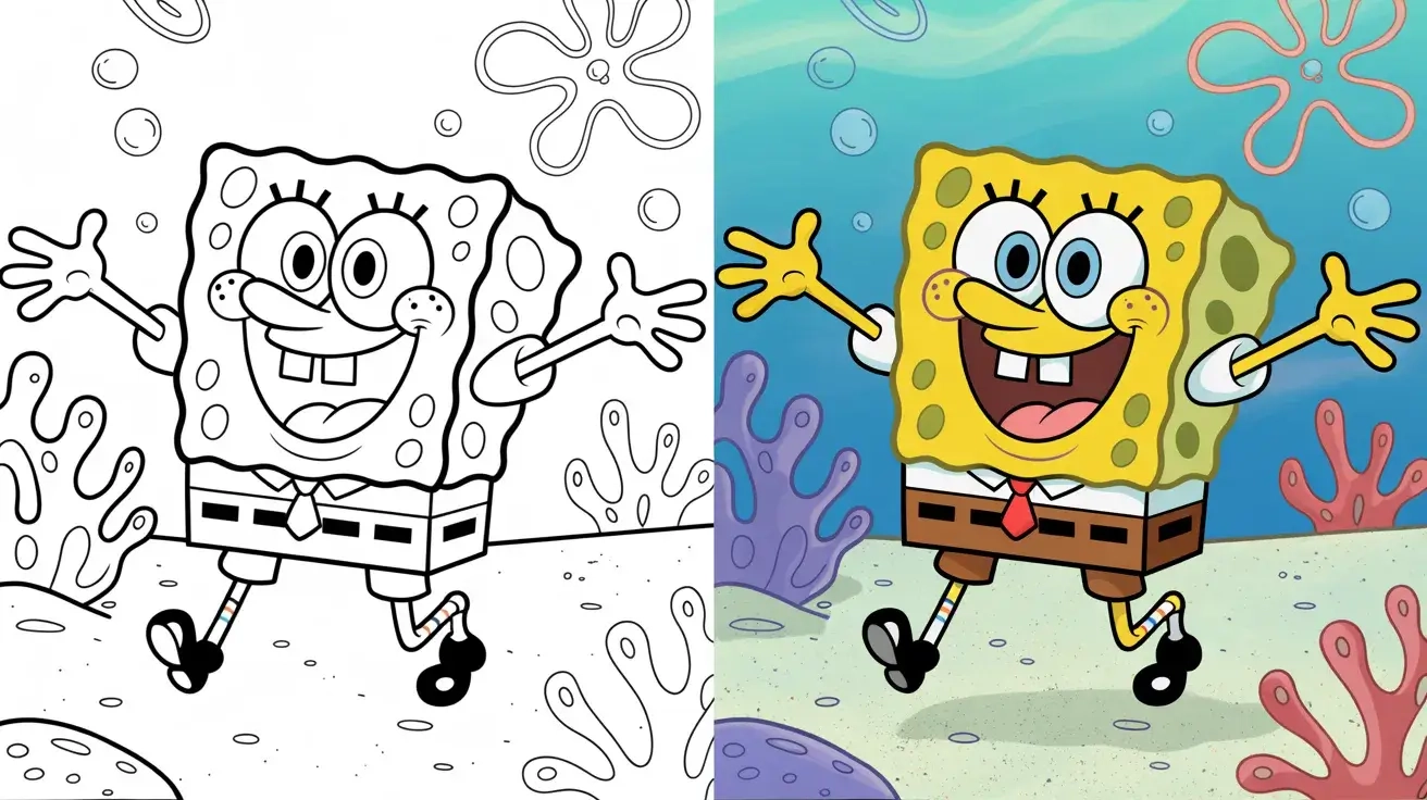 50 SpongeBob Coloring Pages Free Printable PDFs