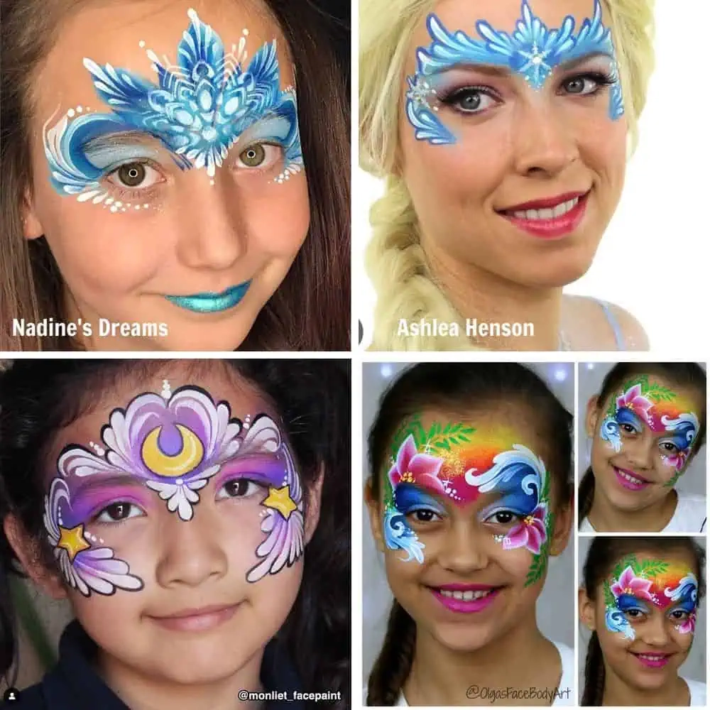 Simple Face Painting Designs