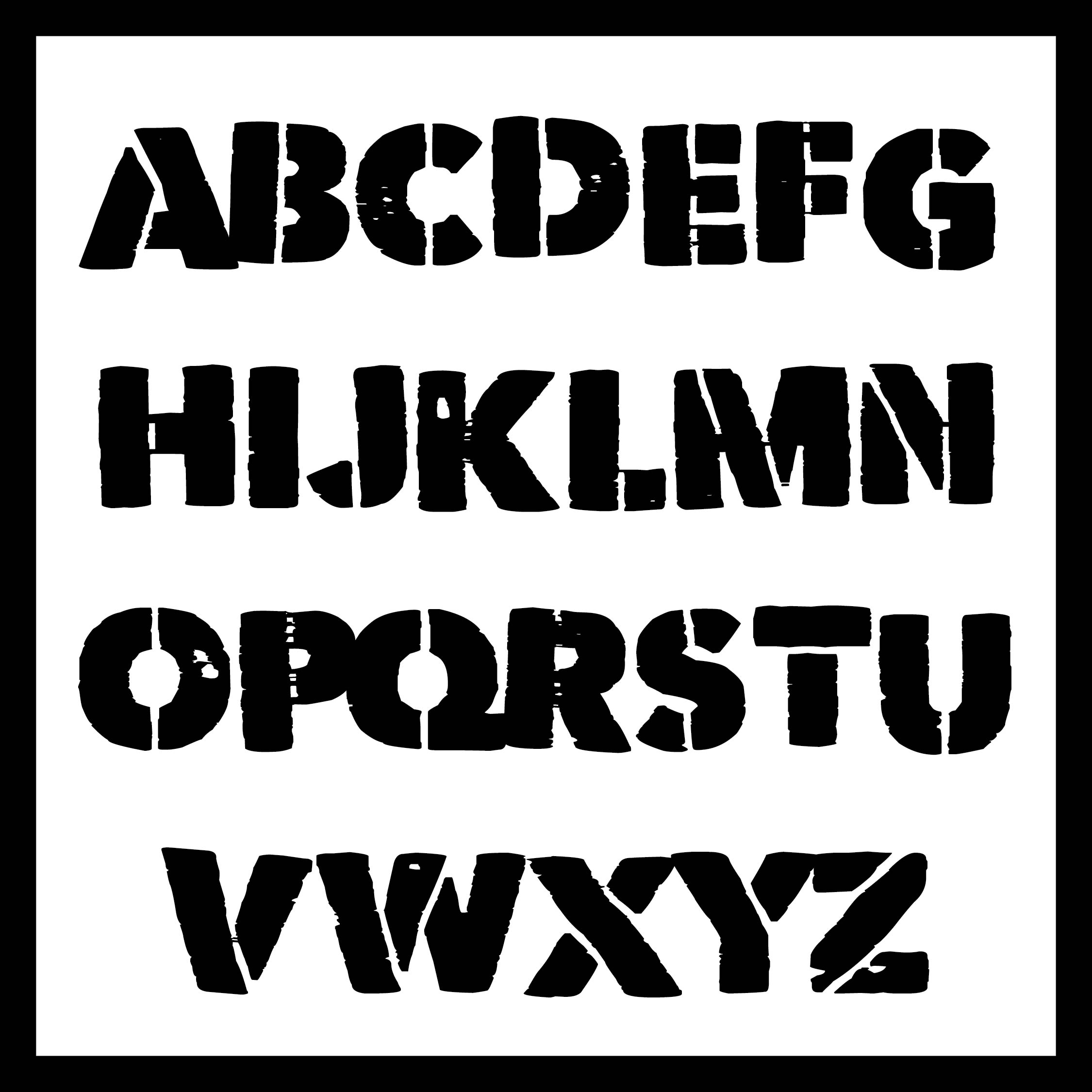 6 Letter Stencils Free Printable