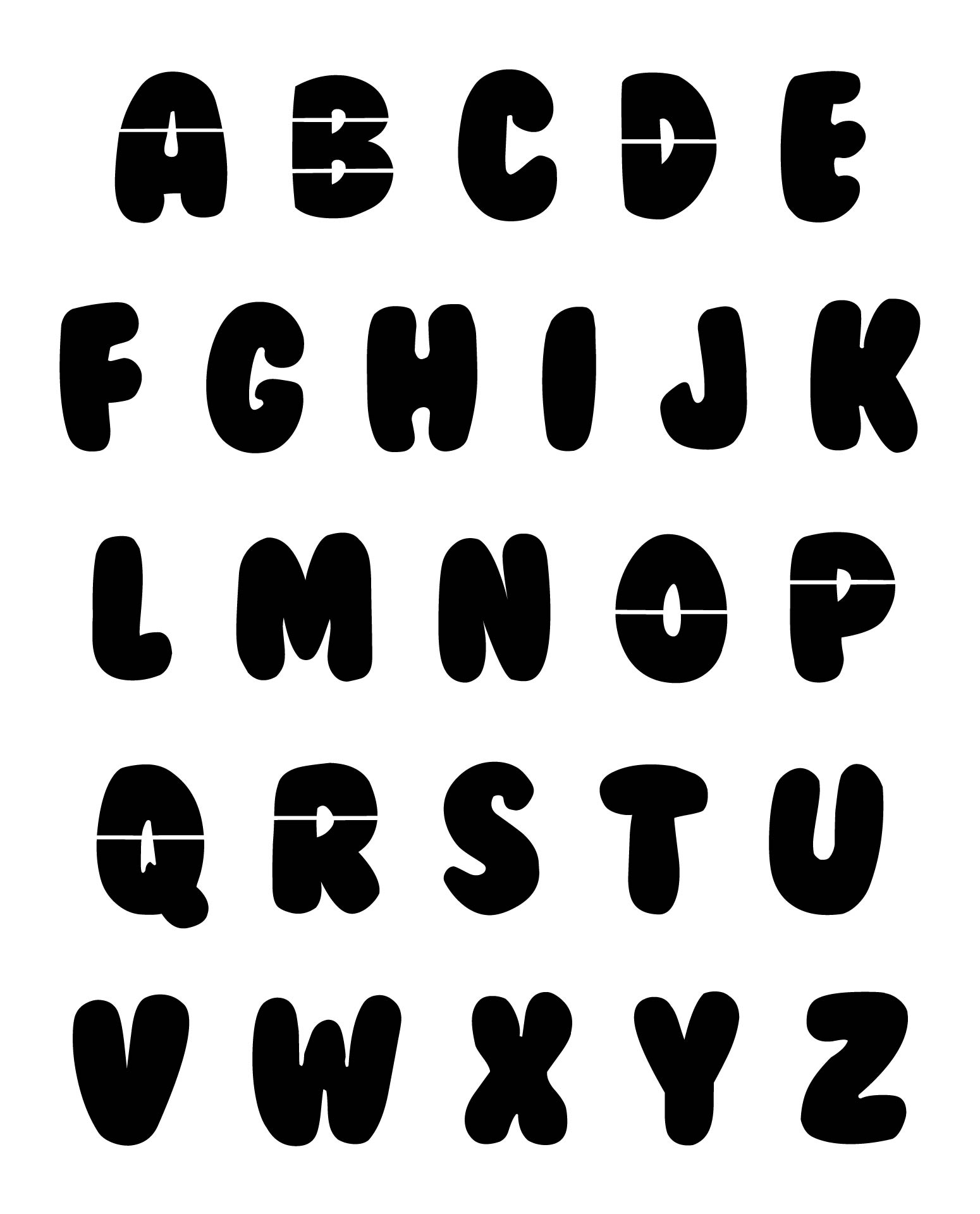 6 Inch Bubble Letters 21 Free PDF Printables Printablee
