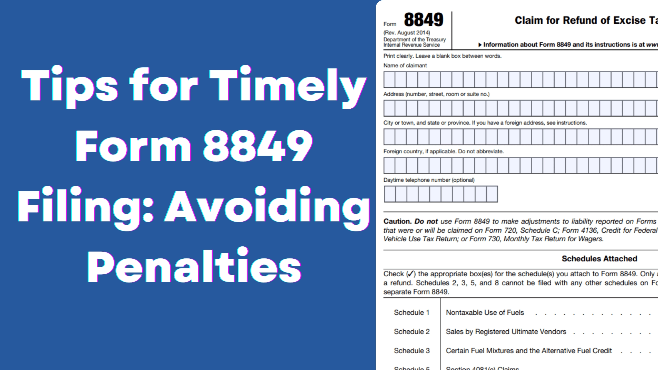 Irs Form 8849 Schedule 2