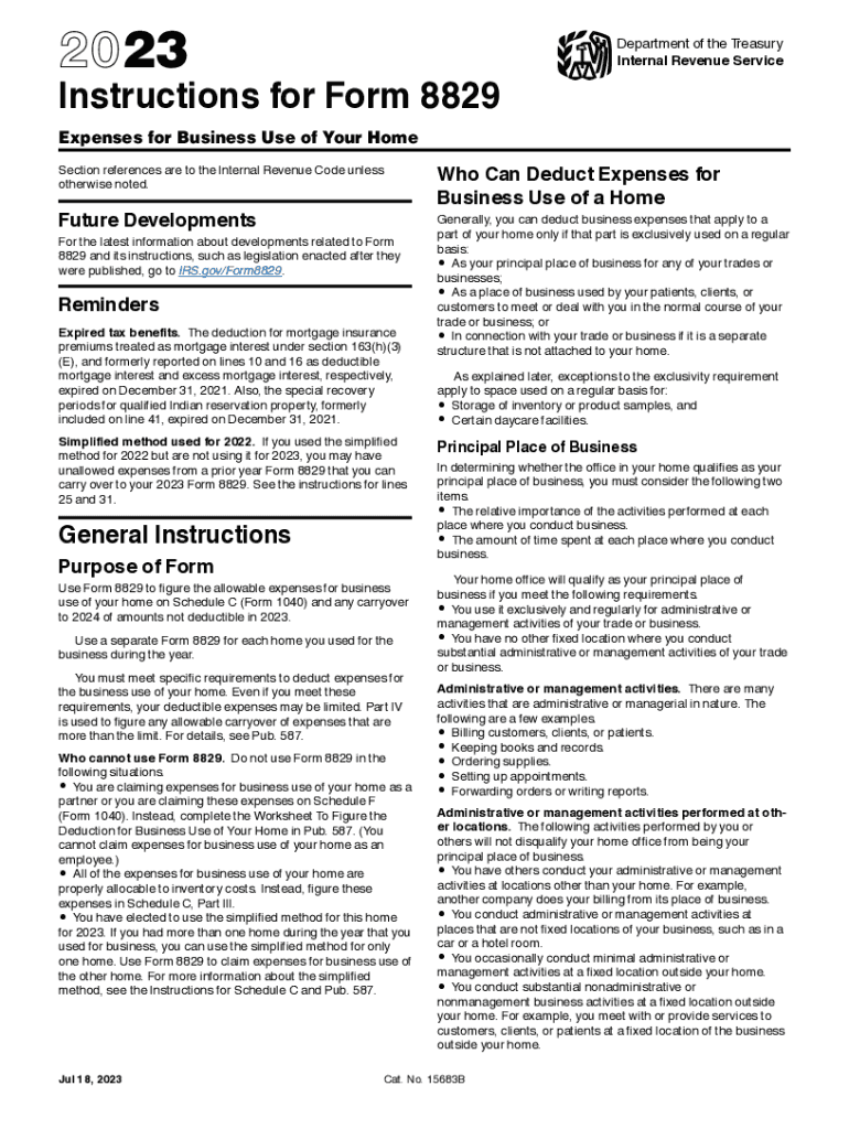 How To Fill Out Form 8829