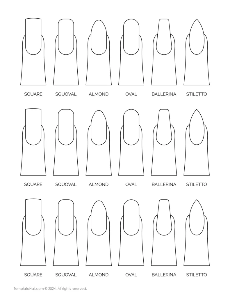 Free Printable Nail Design Templates