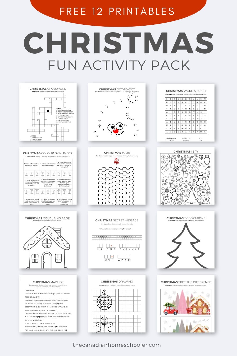 A Fun amp Free Printable Christmas Activity Pack For Kids