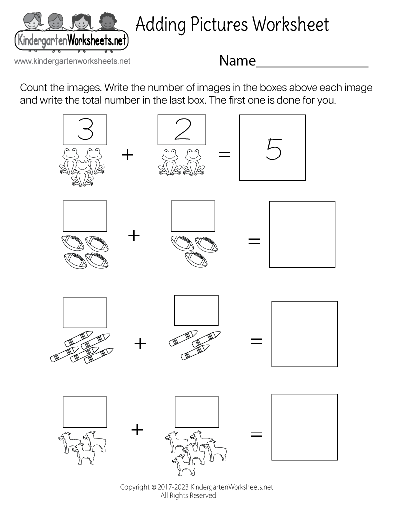 Adding Pictures Worksheet Free Printable Digital amp PDF