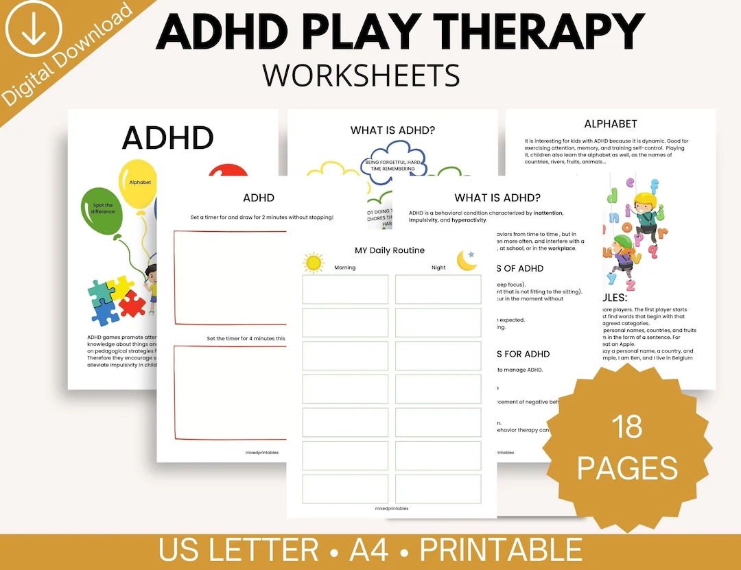 Printable Worksheets For Kids With Adhd