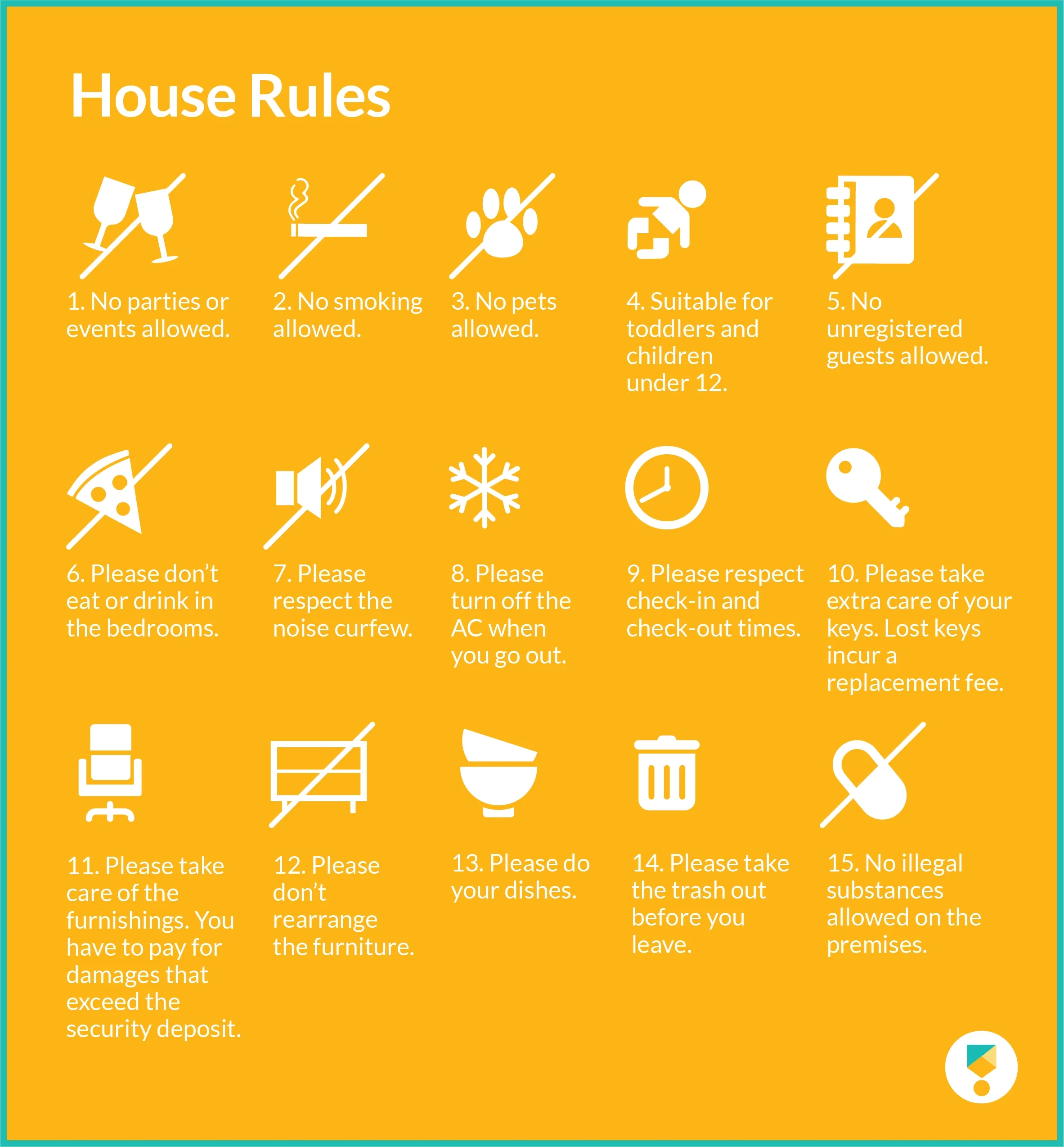 Airbnb House Rules Template 15 Examples Of Essential House Rules 