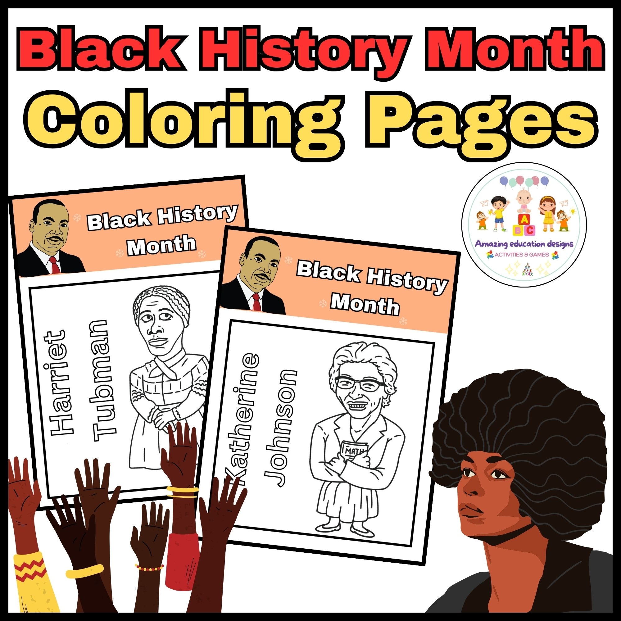Amazing Coloring Pages Activities Worksheets Black History Month 