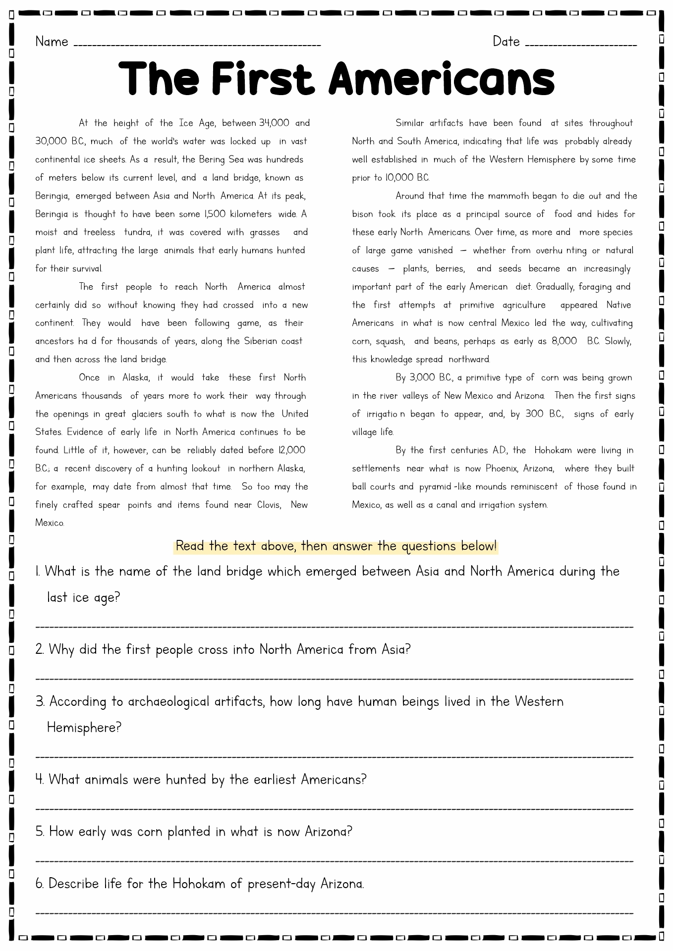 American History U S History Worksheets Worksheets Library