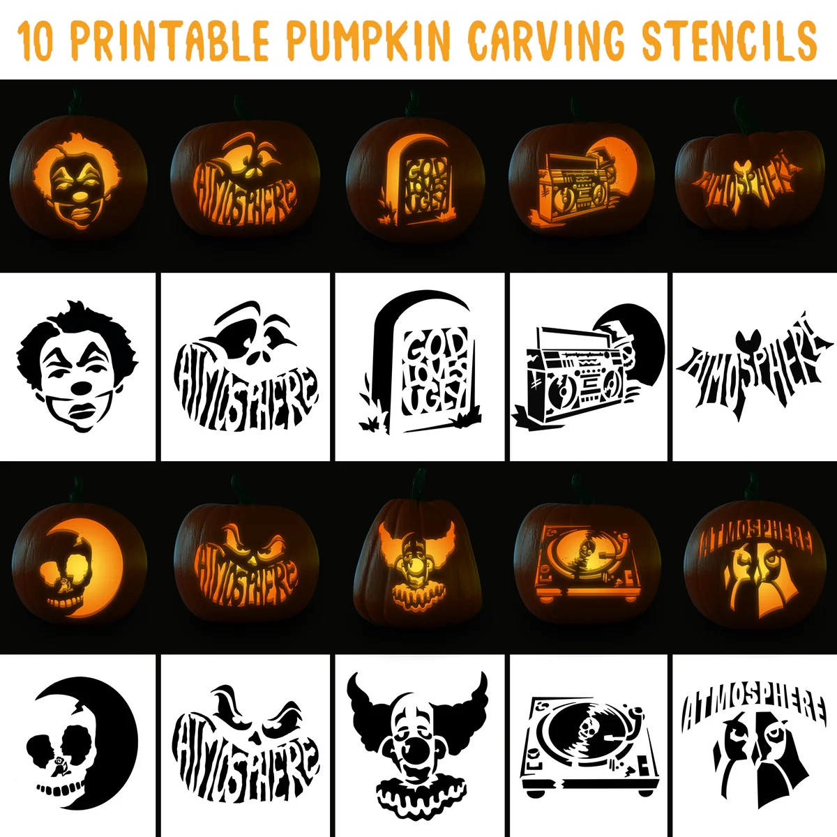 Pumpkin Carving Designs Printable