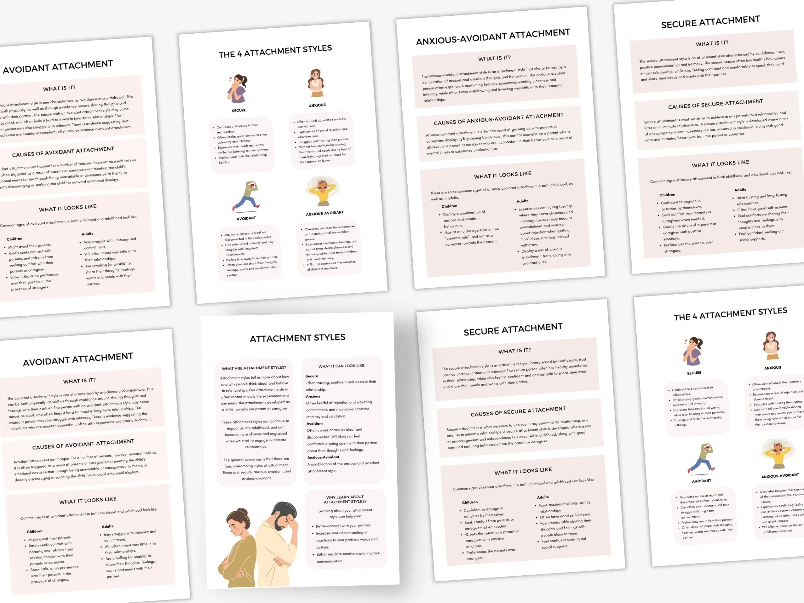 Attachment Styles Therapy Worksheets
