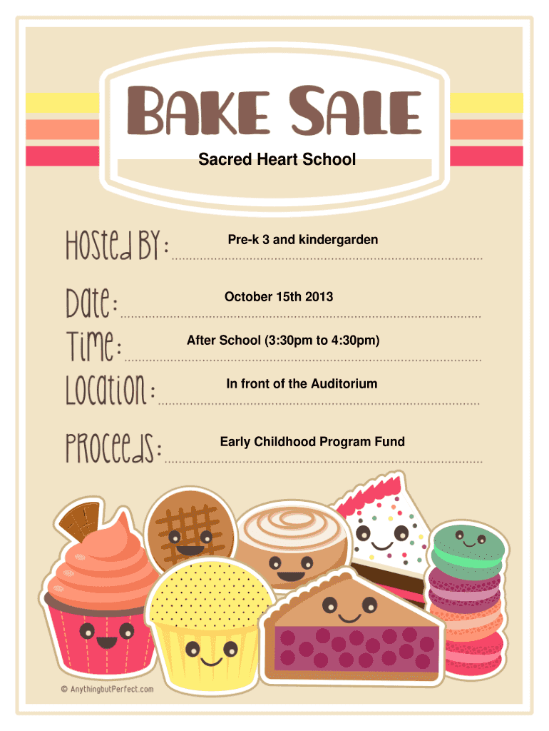Bake Sale Flyer Fill Out amp Sign Online DocHub