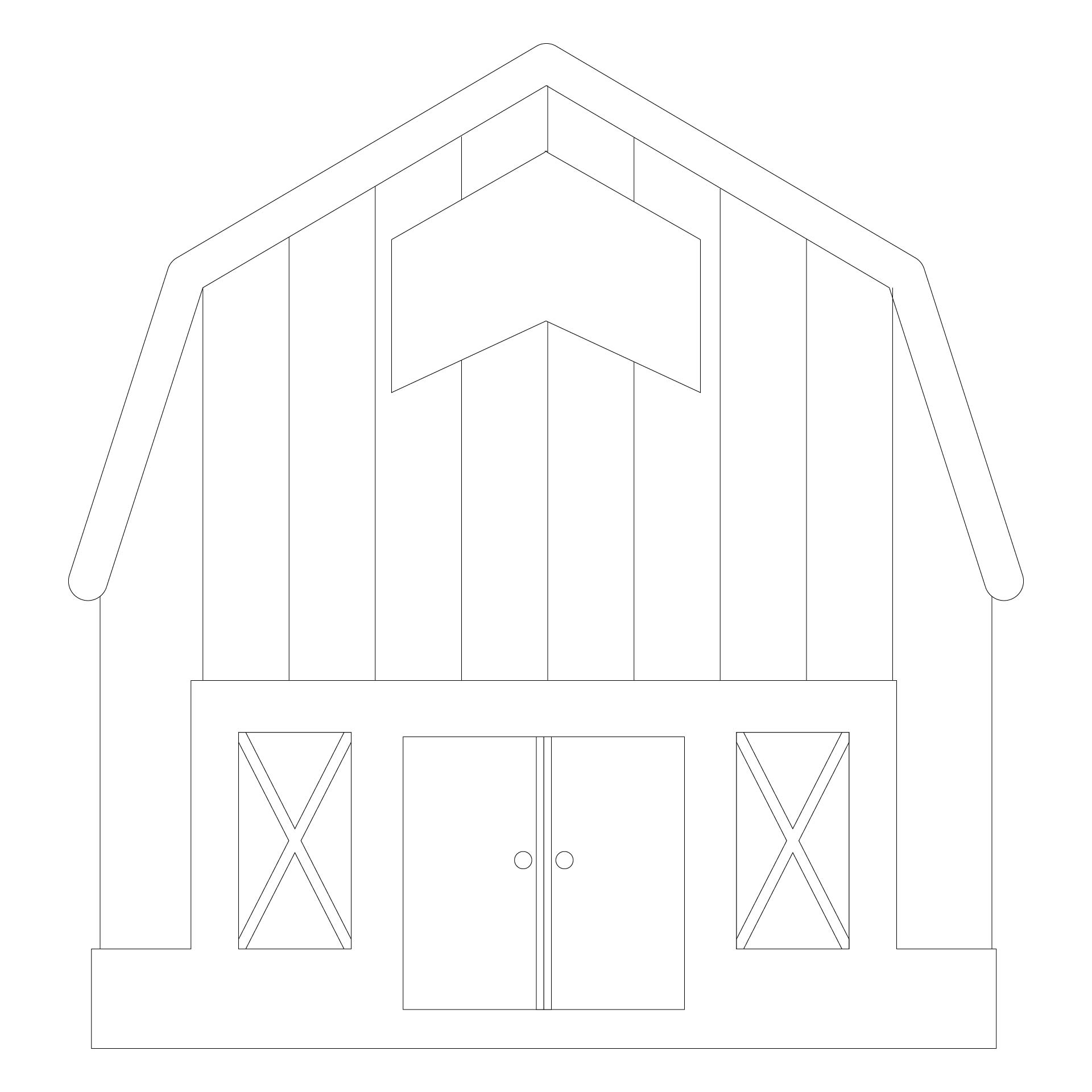 Barn Template 6 Free PDF Printables Printablee