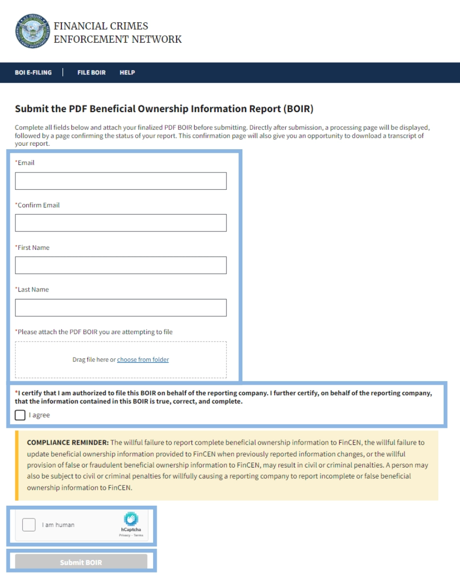 Beneficial Ownership Information Step by Step Guide To File