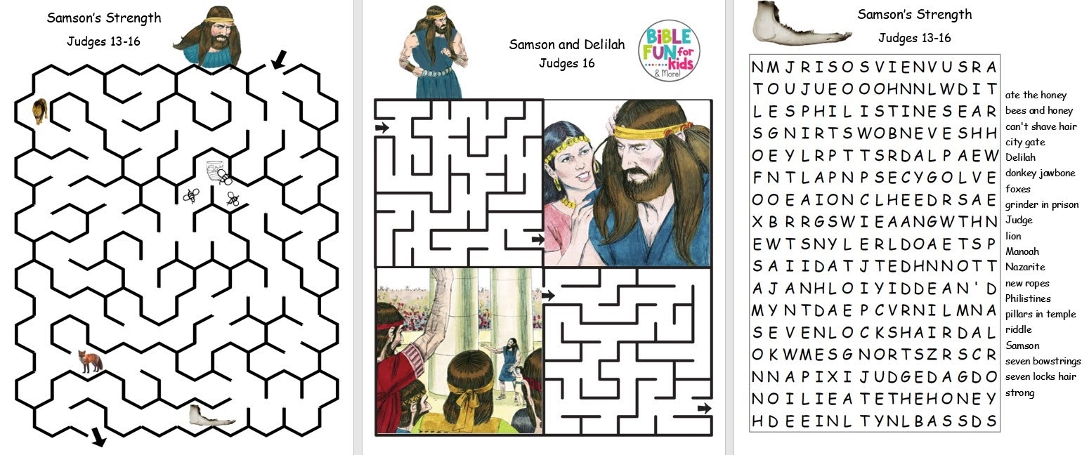 Bible Fun For Kids Strong Samson