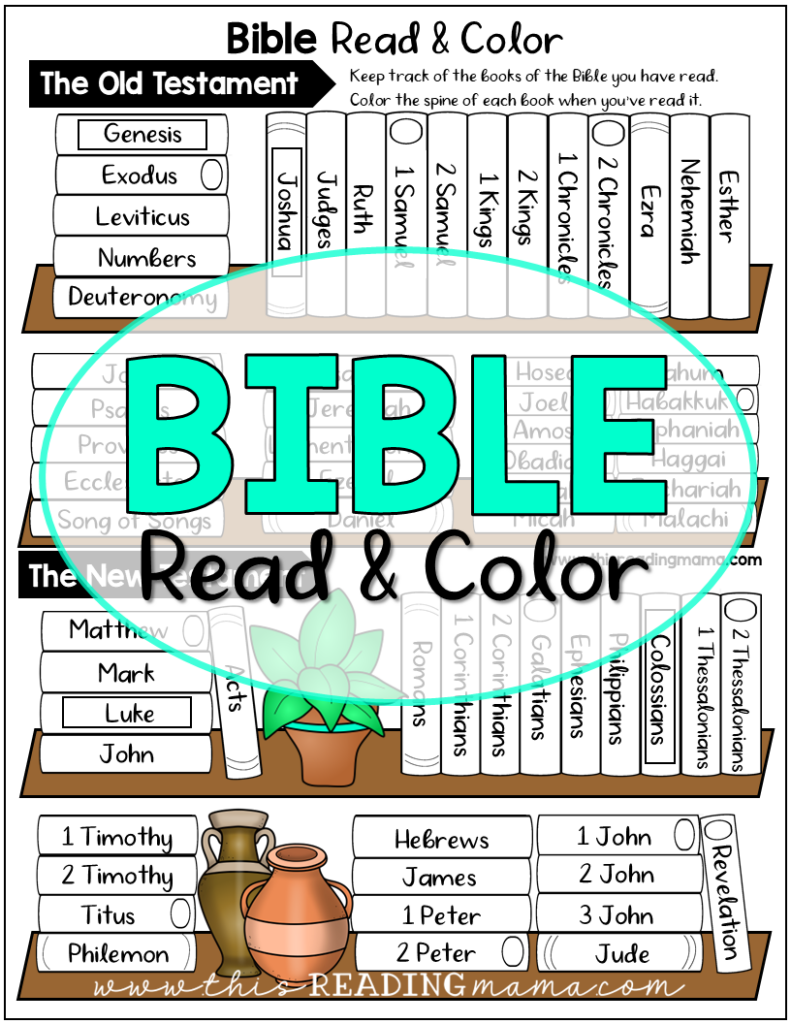 Bible Read amp Color Page This Reading Mama