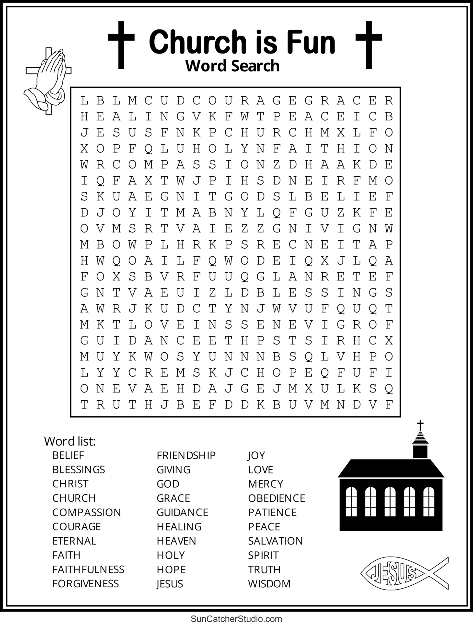 Christian Puzzles For Kids Printable Free