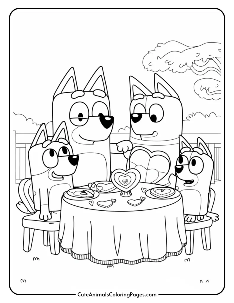 Printable Coloring Pages Bluey