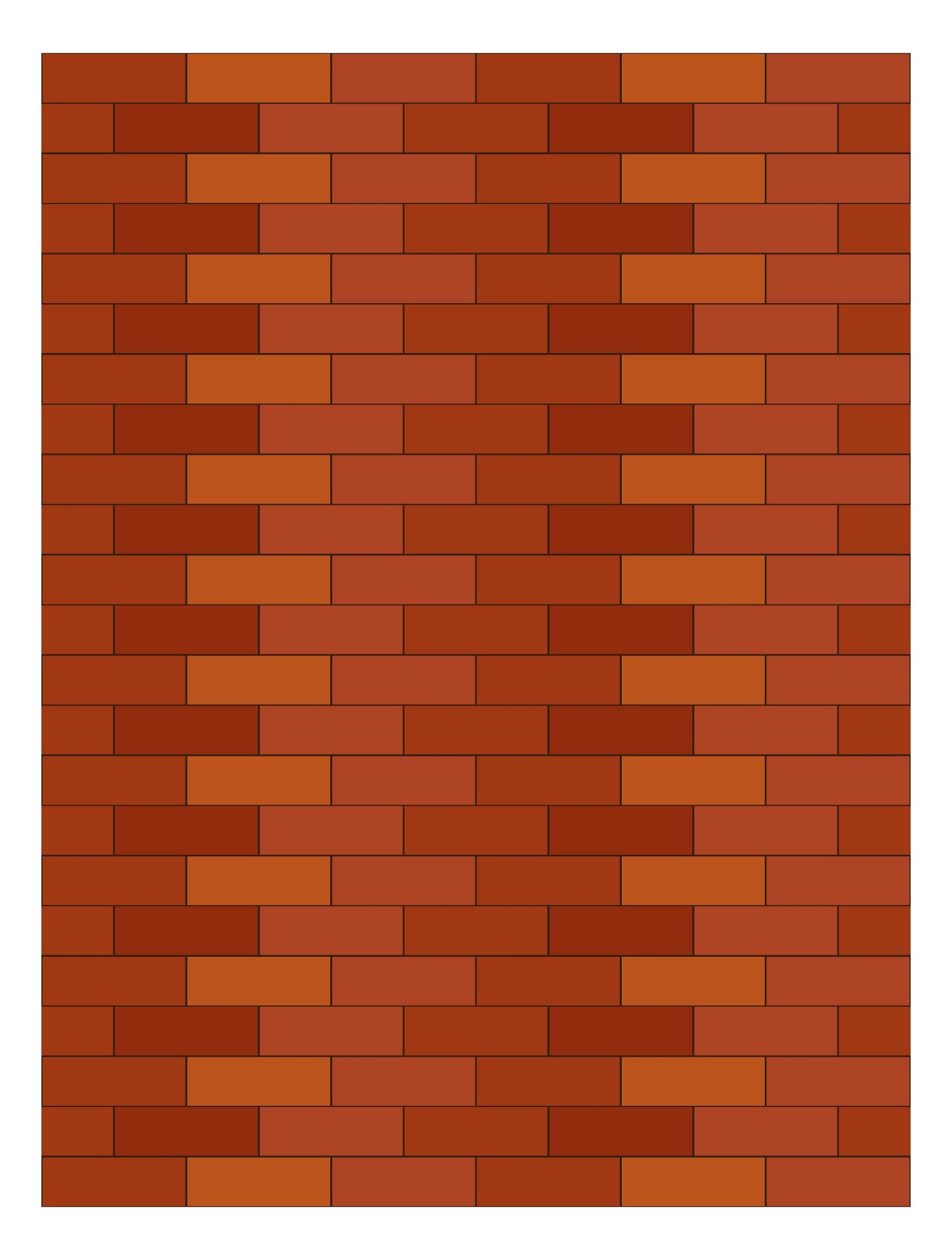 Free Printable Brick Template