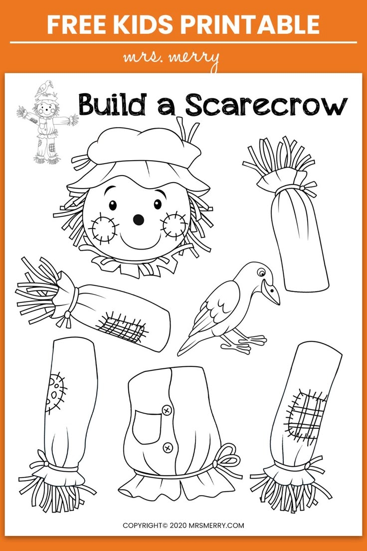 Free Scarecrow Template Printable