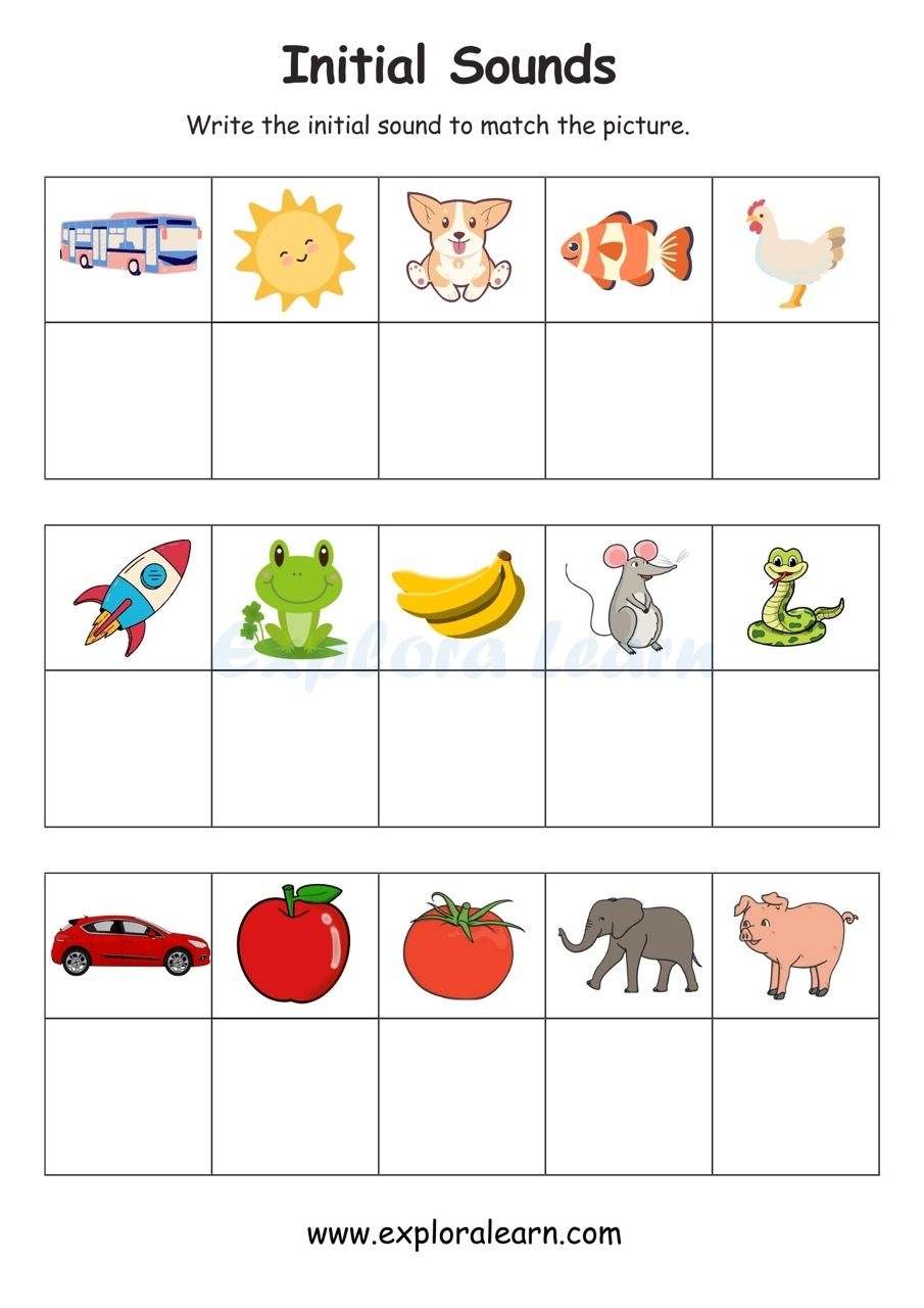 Building Literacy Foundations Beginning Sounds Worksheets For 