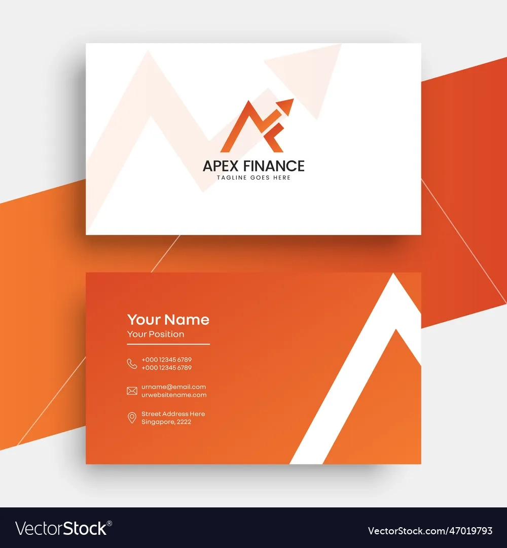 Business Card Design Template Free Download Royalty Free Vector 