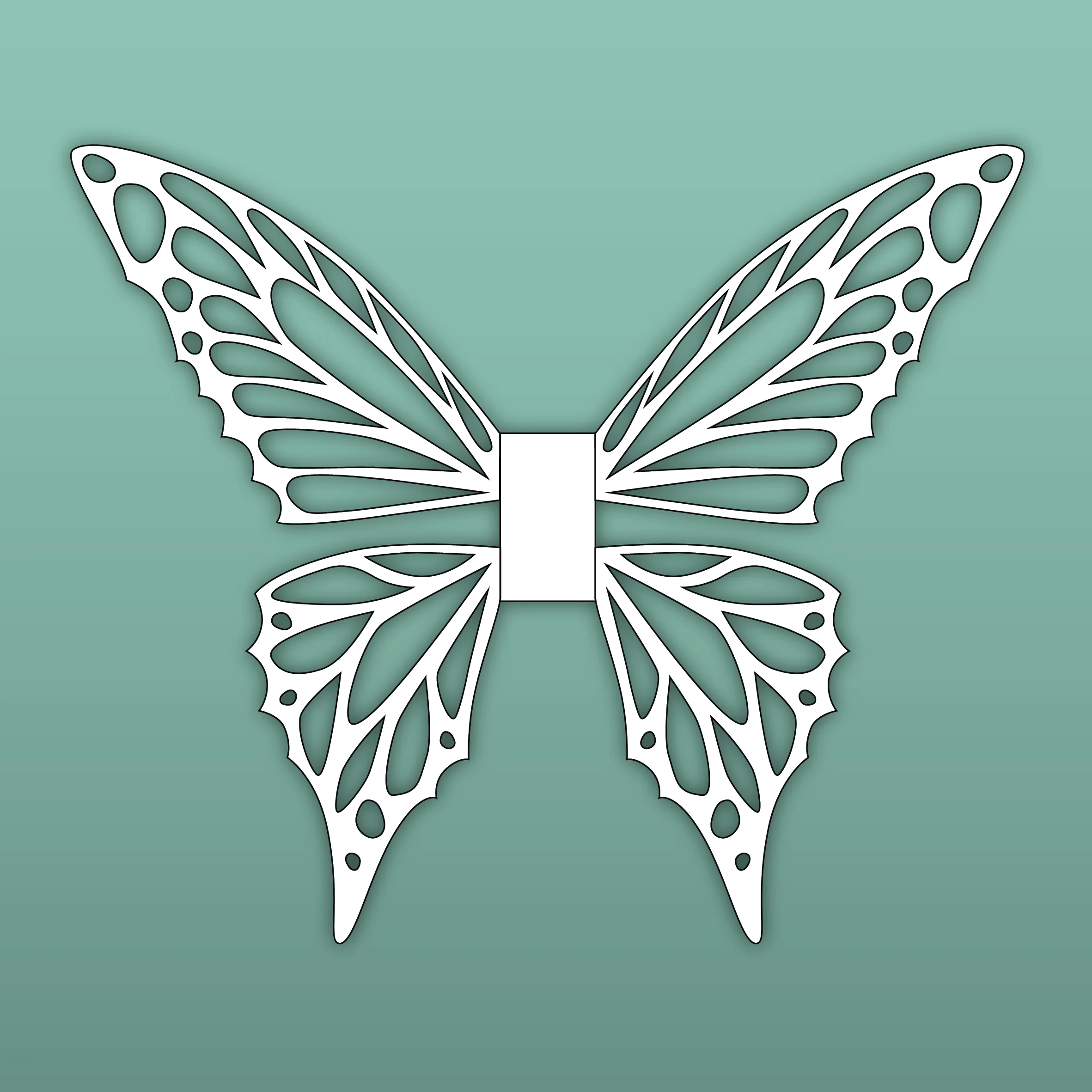 Butterfly Wings Template