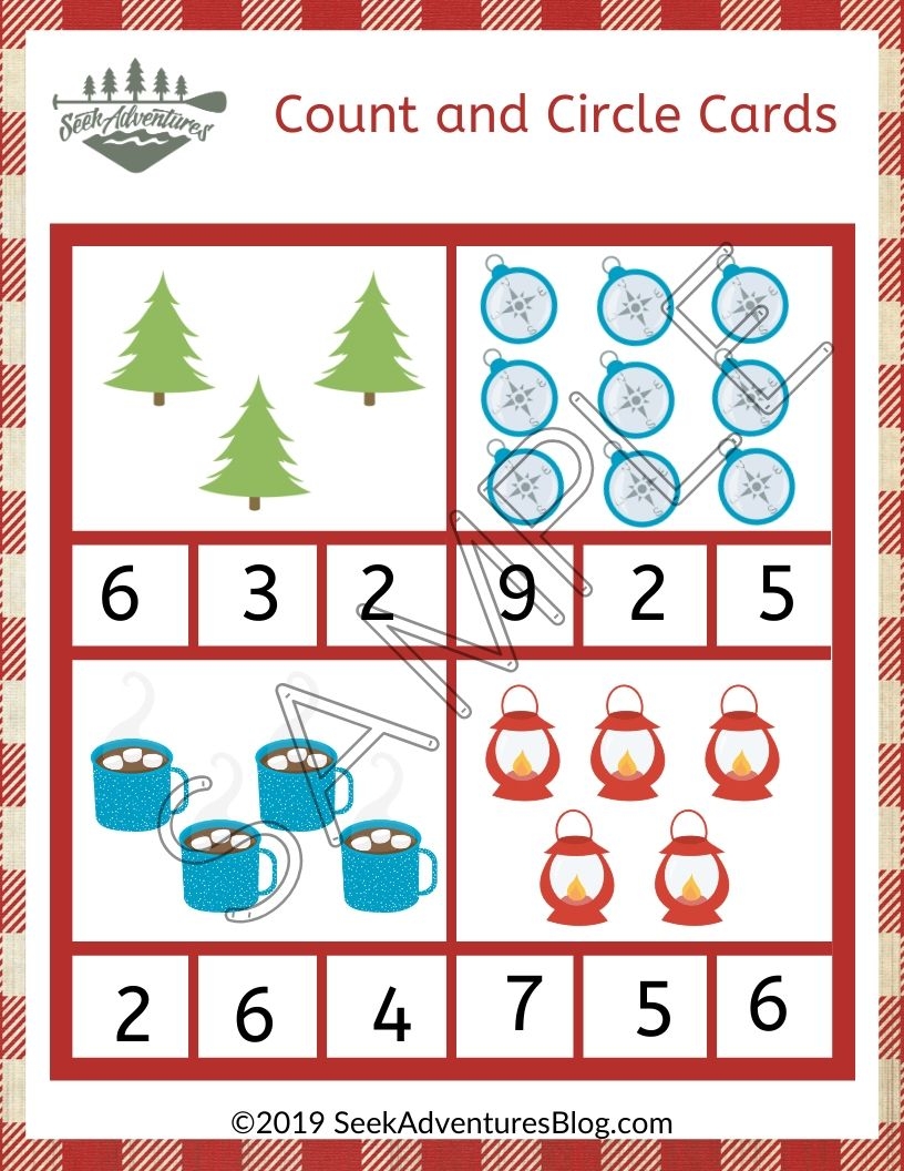 Math Camping Worksheets Printable