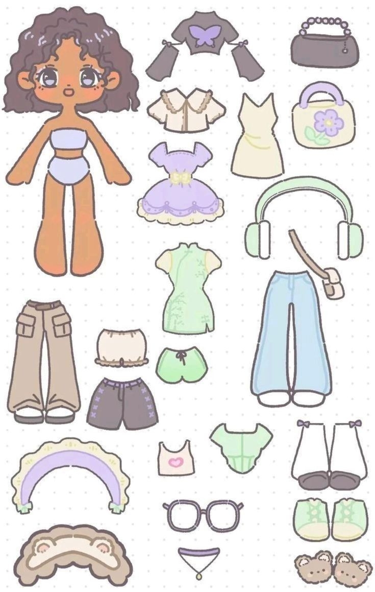 Charming Paper Doll Templates For DIY Craft Projects