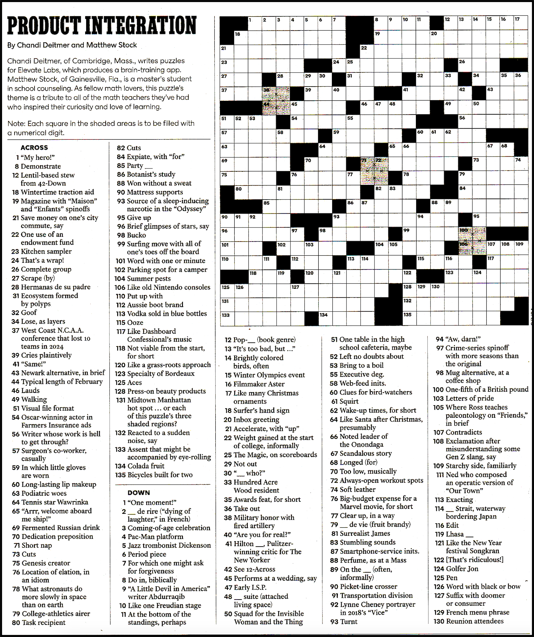 New York Magazine Crossword Printable