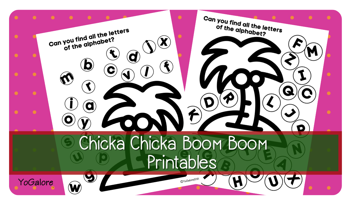 Chicka Chicka Boom Boom Printables Yogalore And More Activities 