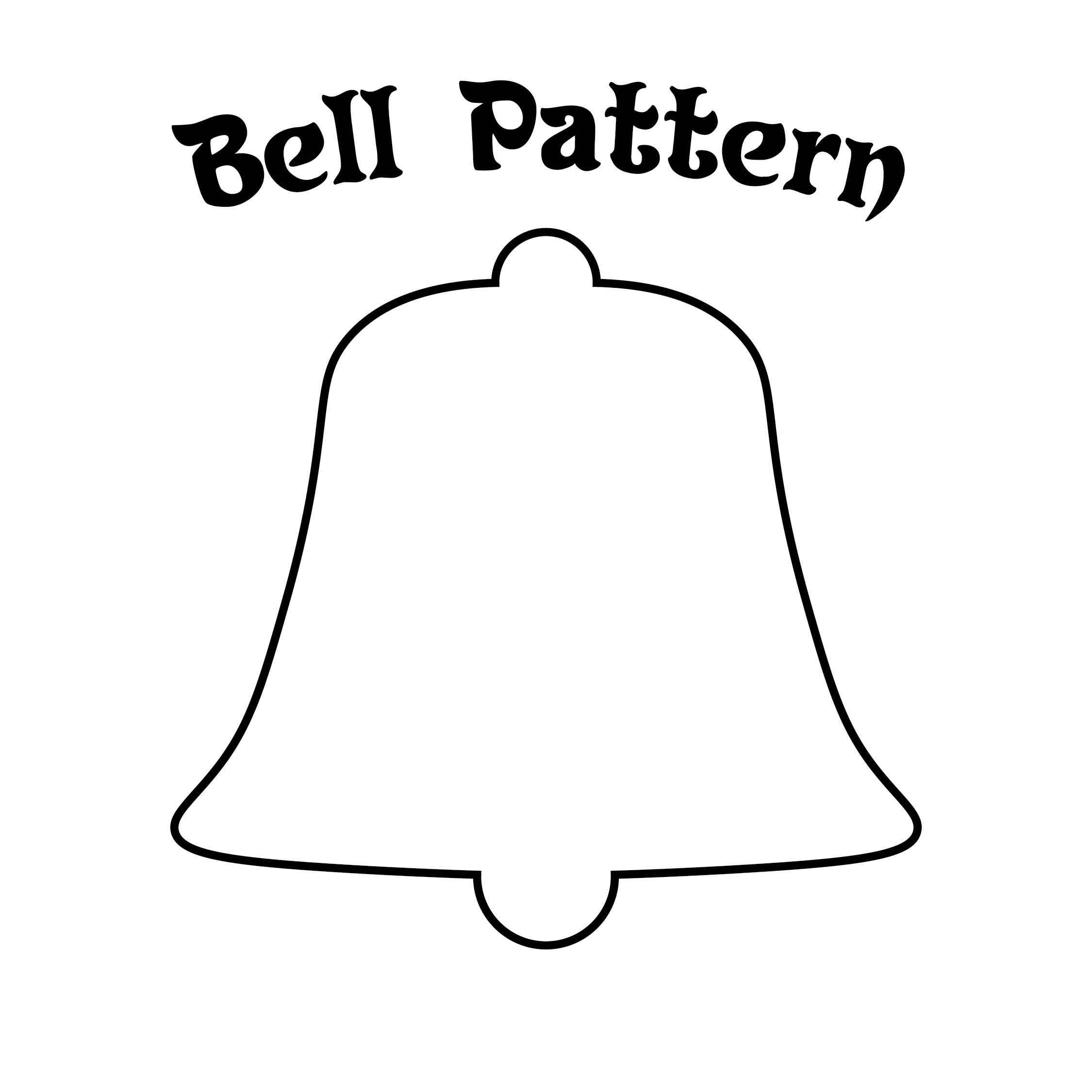 Christmas Bell Template 10 Free PDF Printables Printablee