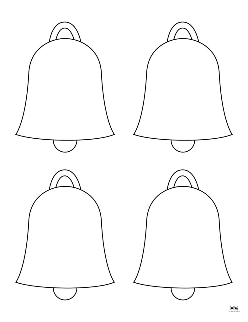 Christmas Bells Coloring Pages amp Templates Printabulls