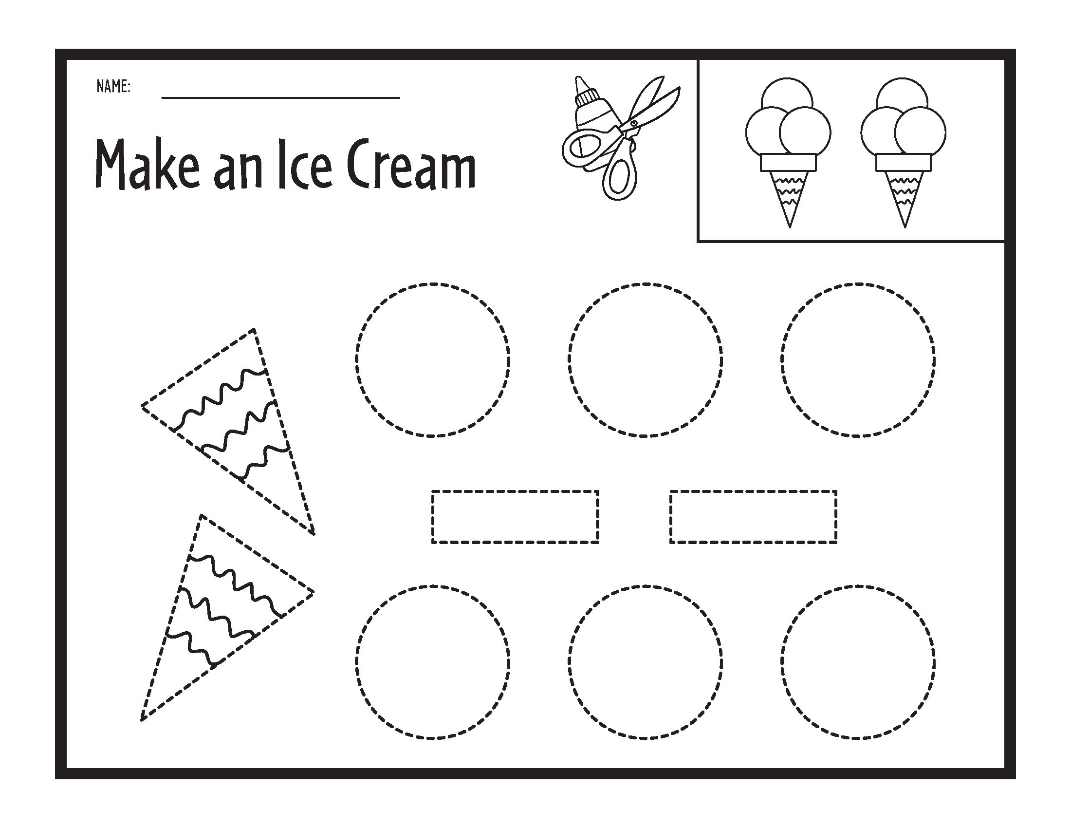 Free Printable Cut And Glue Worksheets