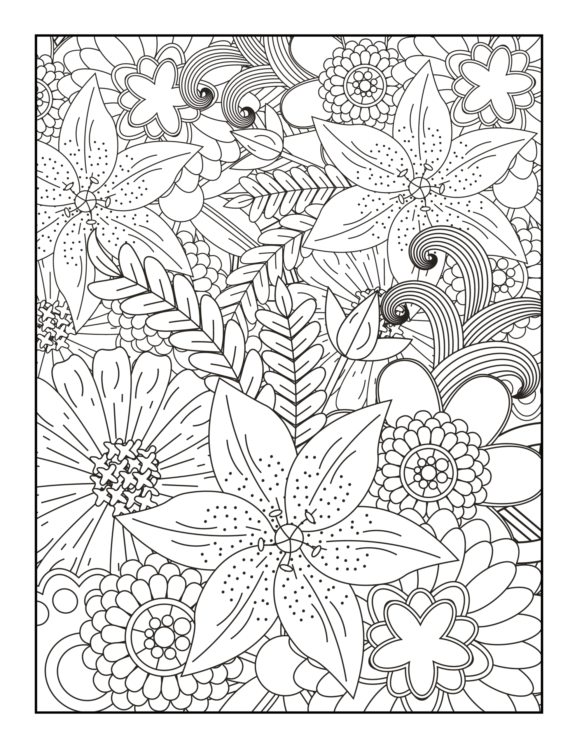 color your world 50 intricate zentangle flower designs for