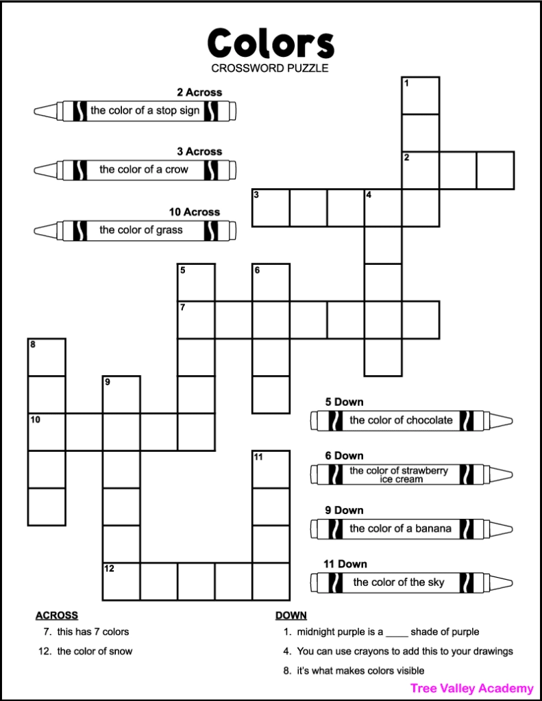 7 Printable Crossword Puzzles