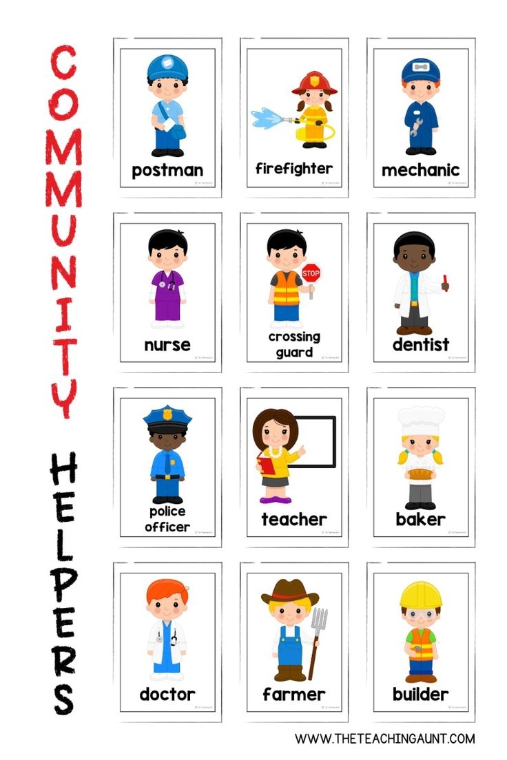 Free Printable Community Helpers