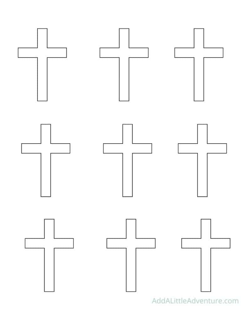 Cross Outlines Printables For Coloring Pages Stencils amp More