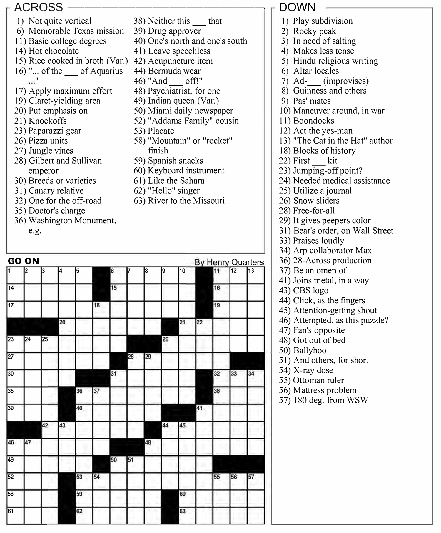 Crossword Puzzle 12 17 25