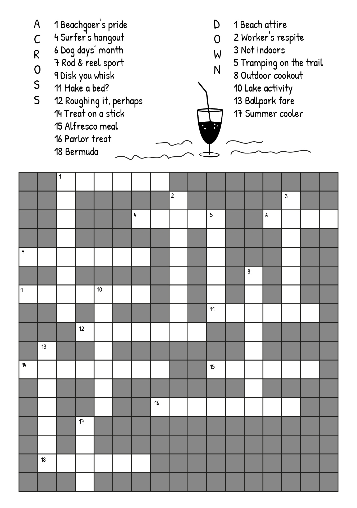 Adult Crossword Puzzles Printable Free