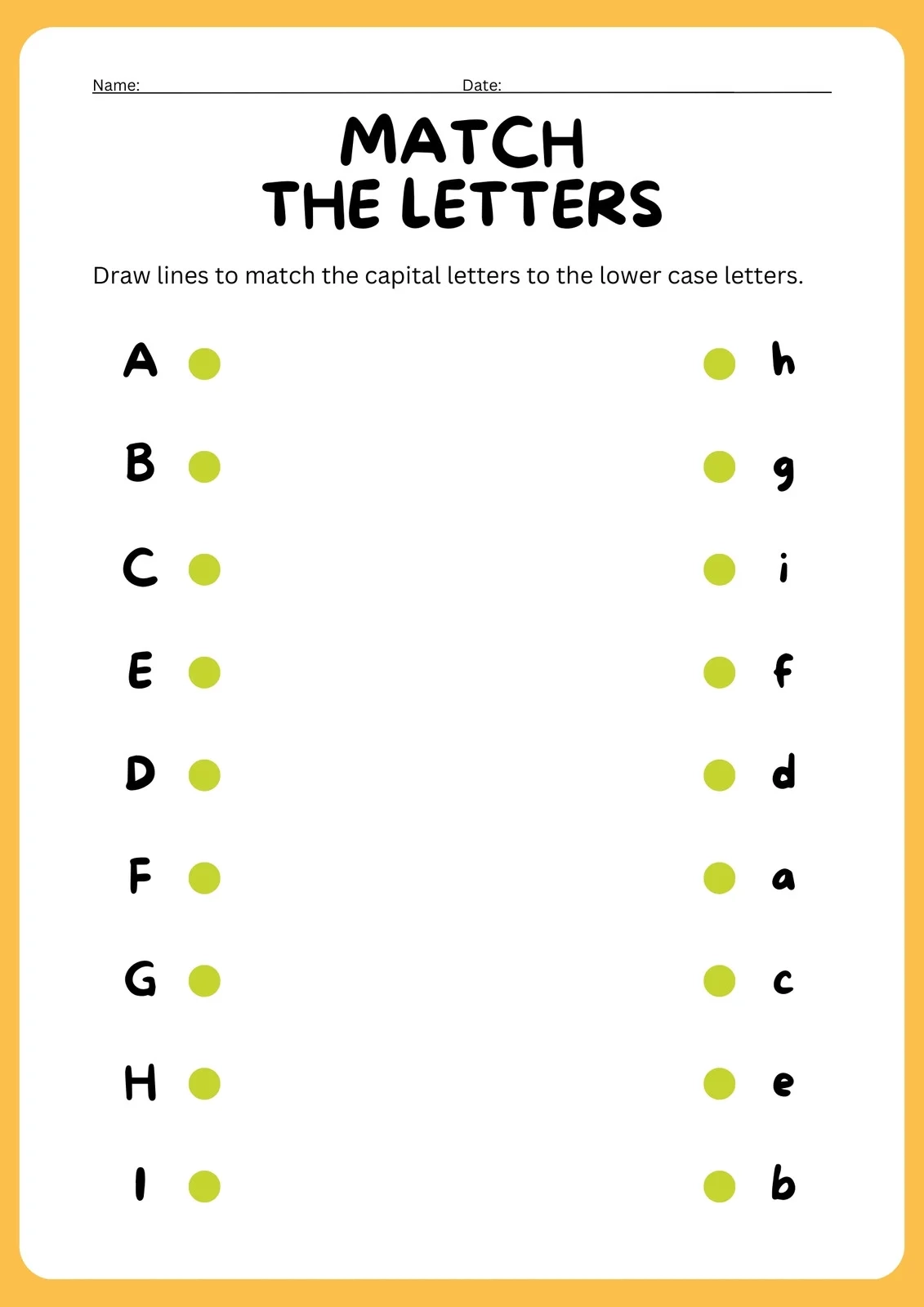 Printable Letter A B C Worksheets