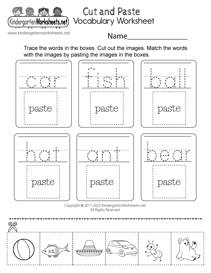 Free Printable Worksheets For Kids English