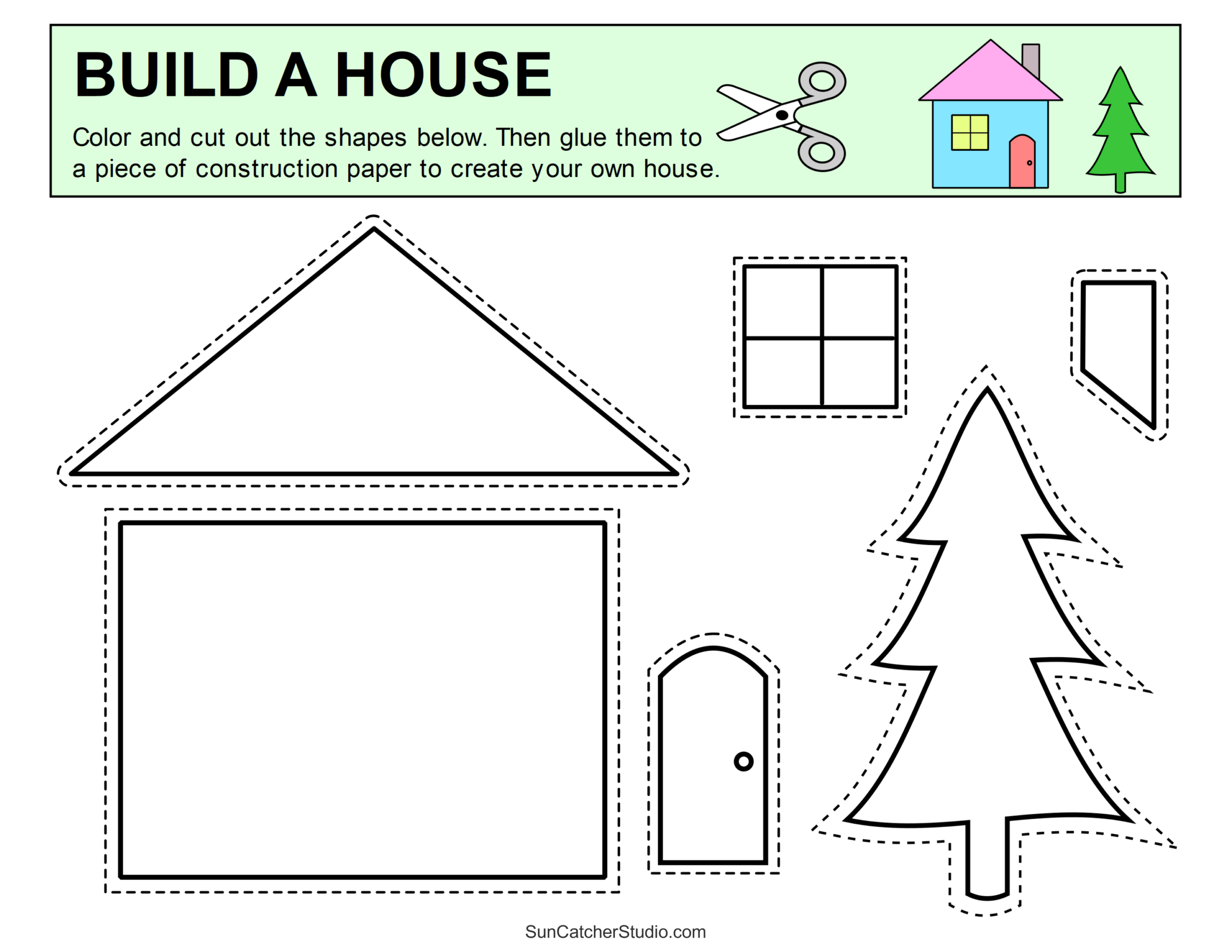 Cut And Paste Learning Worksheets Printables