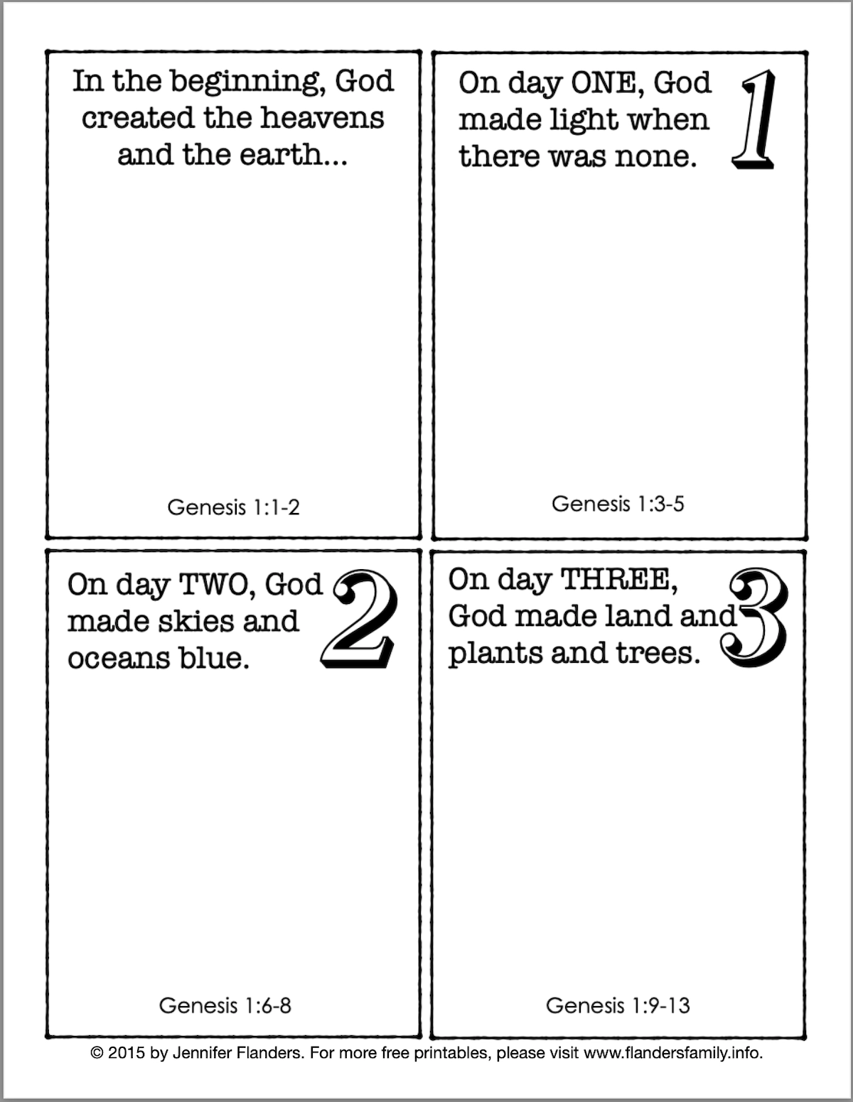 Creation For Kids Printable